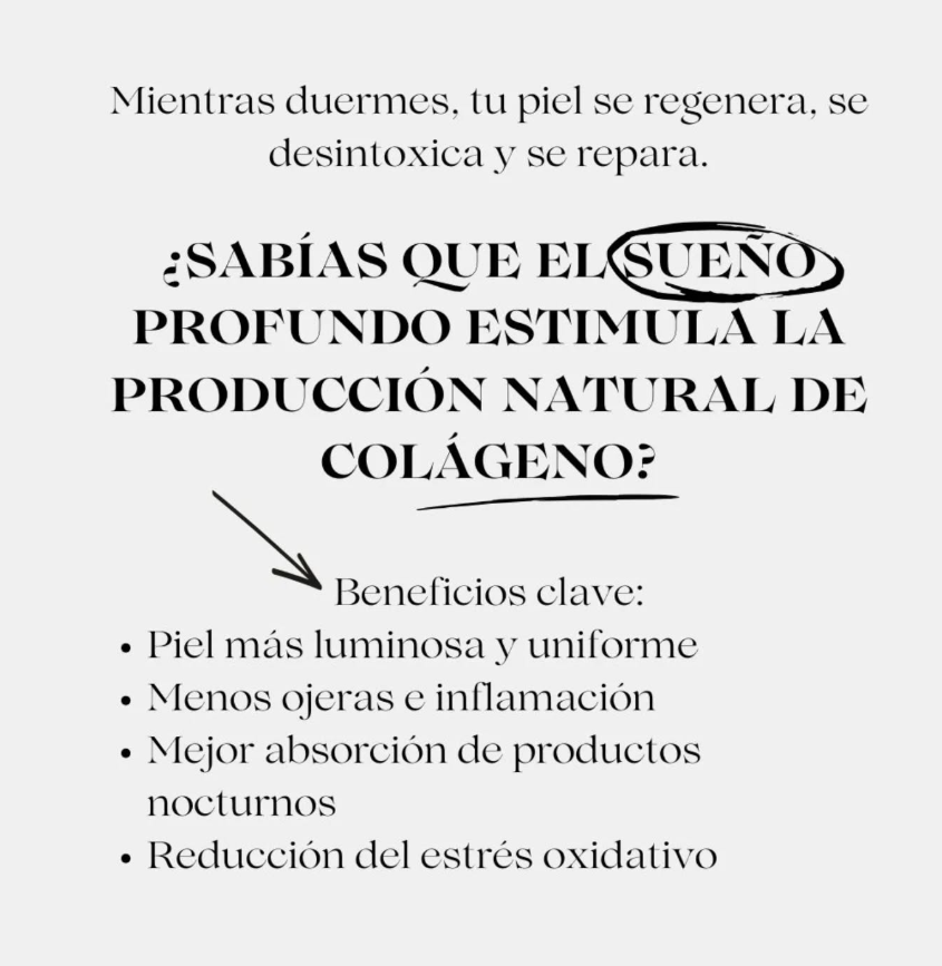 ¿Sabías que el sueño profundo estimula la producción natural de colágeno?